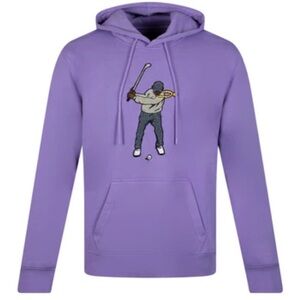 Eastside Golf core swingman Pullover Hoodie Size Medium Paisley purple M